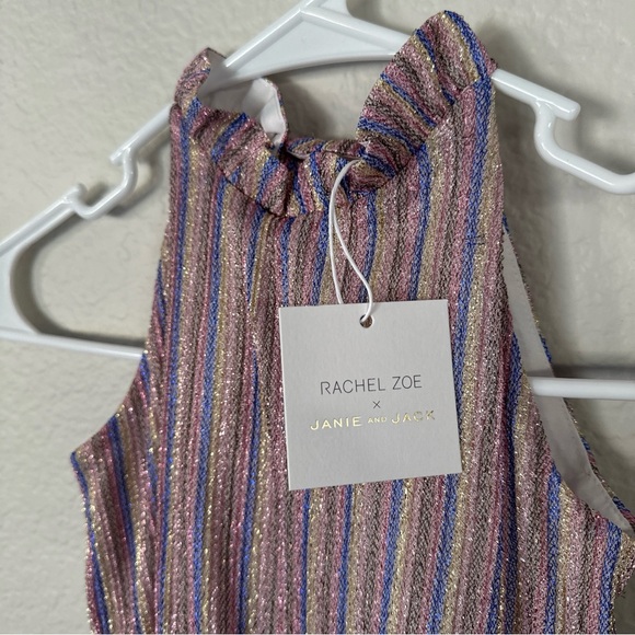 Janie&Jack X Rachel Zoe Stripe Sparkle Jumpsuit 2T - Picture 5 of 8
